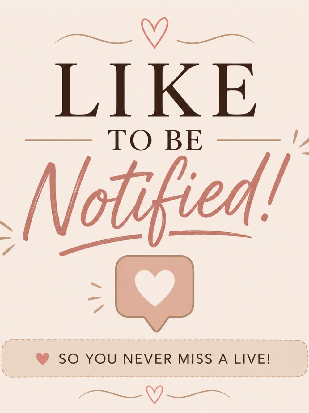 WE'RE LIVE! Like to be notified! Unique unlisted items & low starts! 💖